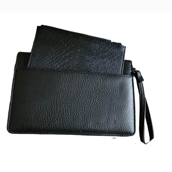 NWOT OLIVA + JOY NEW YORK DESIGNER WRISTLET & COIN PURSE POUCH GENUINE LEATHER - Picture 4 of 14